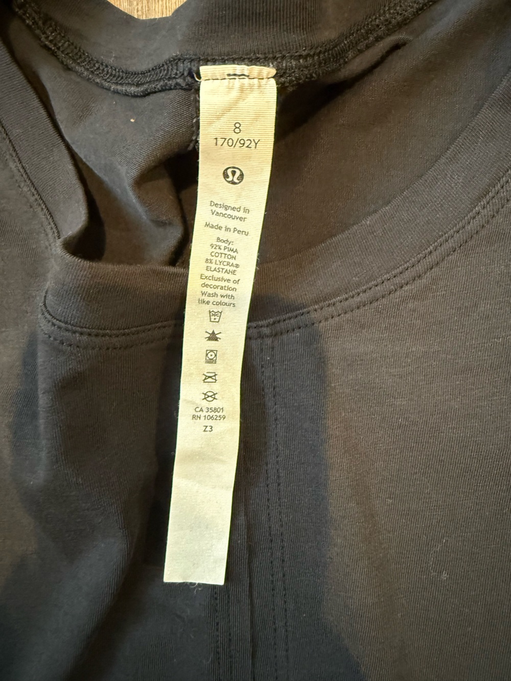 Lululemon All-Sport Tie-Front Short Sleeve Shirt - BLACK - Picture 4 of 5
